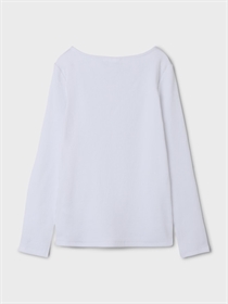 NAME IT Sløjfe Bluse Nirine Bright White